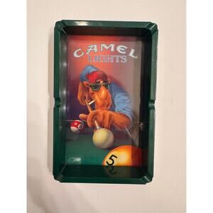 Vintage 1992 Camel Lights Joe Camel Plastic Ashtray 7.5" x 4.5" x 1"